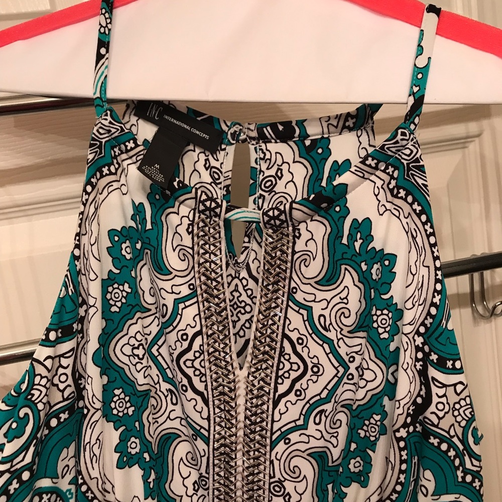 Paisley maxi dress with sequin detail